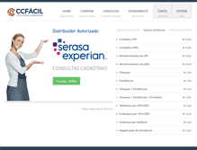 Tablet Screenshot of ccfacil.com.br